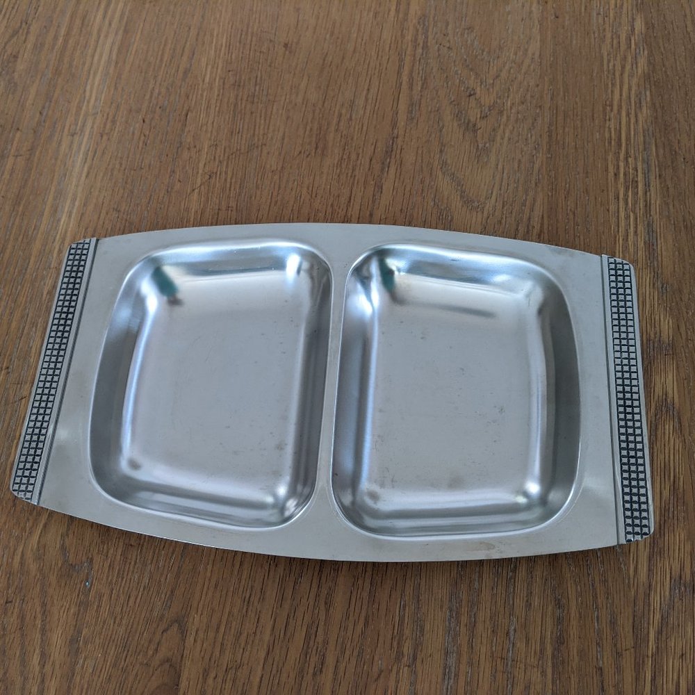 Vintage Eaton Haddon Hall Stainless Steel Server Plate